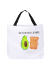 Mr. & Mrs. Panda Reisetasche Avocado Toast mit Spruch in Weiß