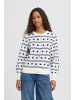 ICHI Strick-Cardigan langarm IHBRIELLE Loose fit in BIRCH W BLUE PRINT