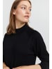 PULZ Jeans Rollkragenpullover PZSARA Turtleneck Pullover 50206812  Pullover mit 3/4-Ärmel in Schwarz