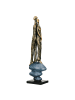 GILDE Skulptur Growing together bronzefarben, grau - (H) 37,6 cm