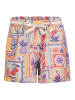 Eight2Nine Gemusterte Stoffshorts Zierschleife Bund in Beige
