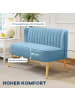 HOMCOM Sofa-117L x 56,5B x 77H cm-Blau