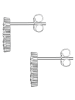 Glanzstücke München Ohrstecker Blume/Kreis aus Sterling Silber mit Zirkonia in silber