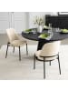 home24 home24 Polsterstuhl 2er-Set im modernen Stil in Creme