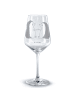 Mr. & Mrs. Panda Rotwein Glas Igel Liebe ohne Spruch in Transparent