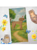 Mr. & Mrs. Panda Badehandtuch Hund Dogge Design ohne Spruch in Grau Pastell