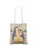 Mr. & Mrs. Panda Strandtasche Pinguin umarmen Design ohne Spruch in Weiß