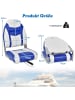 COSTWAY Hochlehner Bootssitz 2er Set in Blau
