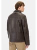 Camel Active Leder Blouson mit Hemdkragen in Braun