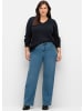 sheego Weite Jeans in blue denim