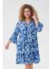 KAFFE curve Kleid KCedina Regular fit in Blue Blurry Leafs