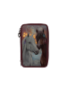 Depesche 3-Fach Federtasche LED Pferde Miss Melody 20 x 13 x 7,5 cm in rostrot