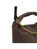 Les Visionnaires Sadie Cozy Chain Handtasche Leder 37 cm in dark brown