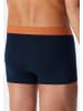 Schiesser Retro Short / Pant 95/5 Cotton in Dunkelblau / orange