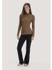 Hessnatur Hessnatur Mock-Neck Longsleeve WARM TOUCH aus Bio-Schurwolle und TENCEL™ Lyocell in camel