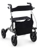 COSTWAY Rollator 2 in 1 in Schwarz