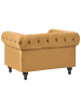 Beliani Sessel CHESTERFIELD in Gold/Schwarz - (W) 109 x (H) 70 x (L) 81 cm