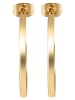Adeliás Damen Ohrringe – Creole aus Edelstahl in gold