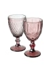 Boltze Weinglas Aurora 2er Set in rosa