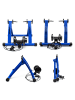 relaxdays Fahrradrollentrainer in Blau - 26-28 Zoll