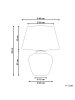 Beliani Tischleuchten BARTON in Braun - (W) 40 x (H) 51 x (L) 40 cm