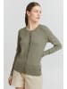 Oxmo Cardigan Hlin 21950012-ME Melierter Feinstrick-Cardigan in Grün