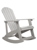 Beliani Schaukelstuhl ADIRONDACK in Grau - (W) 76 x (H) 100 x (L) 94 cm