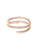 Elli Ring 925 Sterling Silber Geo, Twisted in Rosegold