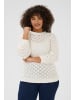 KAFFE curve Strickpullover KCmani Regular fit in Chalk