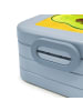 Mr. & Mrs. Panda MEPAL Bentobox Avocado Kern Design mit Spruch in Blau Pastell