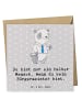 Mr. & Mrs. Panda Deluxe Karte Bürgermeister Herz mit Spruch in Grau Pastell