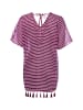 Venice Beach Strand-Kaftan in aubergine ecru - 0001