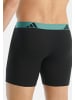 Adidas Sportswear Long Short / Pant Active Flex Cotton in Schwarz / grün / blau