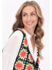 IZIA Women Vest in black multicolor