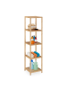 relaxdays Badregal in Natur - (B)38 x (H)162 x (T)39,5 cm