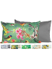 JACK Outdoor Dekokissen Motiv 30x50cm inkl. Füllung Vögel Grün