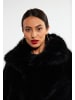 faina Faux Fur Jacke in Schwarz