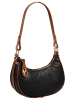Samantha Look Handtasche echt Leder in schwarz