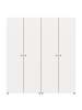 ebuy24 Kleiderschrank Darwin Weiß 160 x 51 cm