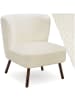 tectake Teddy-Cocktailsessel Robina 2, 61 x 68 x 69 cm, Bouclé off-white