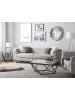 Beliani 3-Sitzer Sofa VISSLAND in Beige/Silber - (W) 215 x (H) 71 x (L) 87 cm
