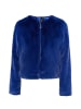 faina Damen Faux Fur Jacke in Königsblau