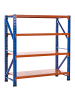 Beliani Ablageregal FIUGGI in Orange/Blau - (W) 200 x (H) 200 x (L) 60 cm