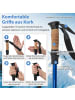 COSTWAY Nordic Walking Stöcke 1 Paar Set in Blau