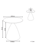 Beliani Beistelltisch CORELLA in Braun - (W) 45 x (H) 45 x (L) 45 cm