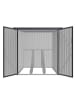 Fornorth Fahrradgarage für zwei Fahrräder in Dunkelgrau 142x198x157cm