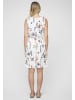 Cloud5ive Cloud5ive Dress with buttons and knot details floral print in white