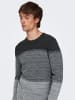 Only&Sons Dünner Langarm Strickpullover Rundhals Basic Sweater ONSPANTER in Grau-2