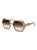 Ana Hickmann Damen Sonnenbrillen Geometrisch Creme