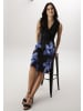 Aniston SELECTED Jerseykleid in schwarz-royalblau-blau-dunkelblau-weiß